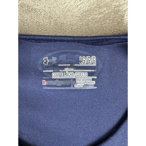 Under Armour HeatGear Mens Size LARGE Shirt Gym Running Training Loose - Picture 3 of 7